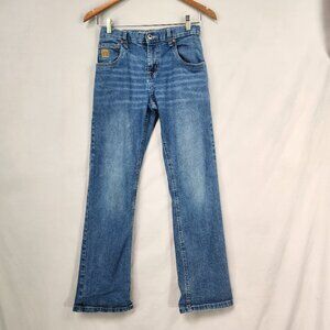 Cinch Denim Western Jeans Boys 14R Blue Adjustable Waist Distressed Ranch Cowboy